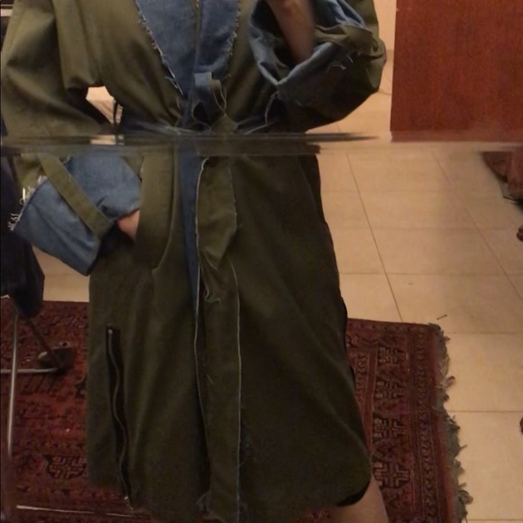 Last drop❗️Zara green jeans long coat - Picture 8 of 8